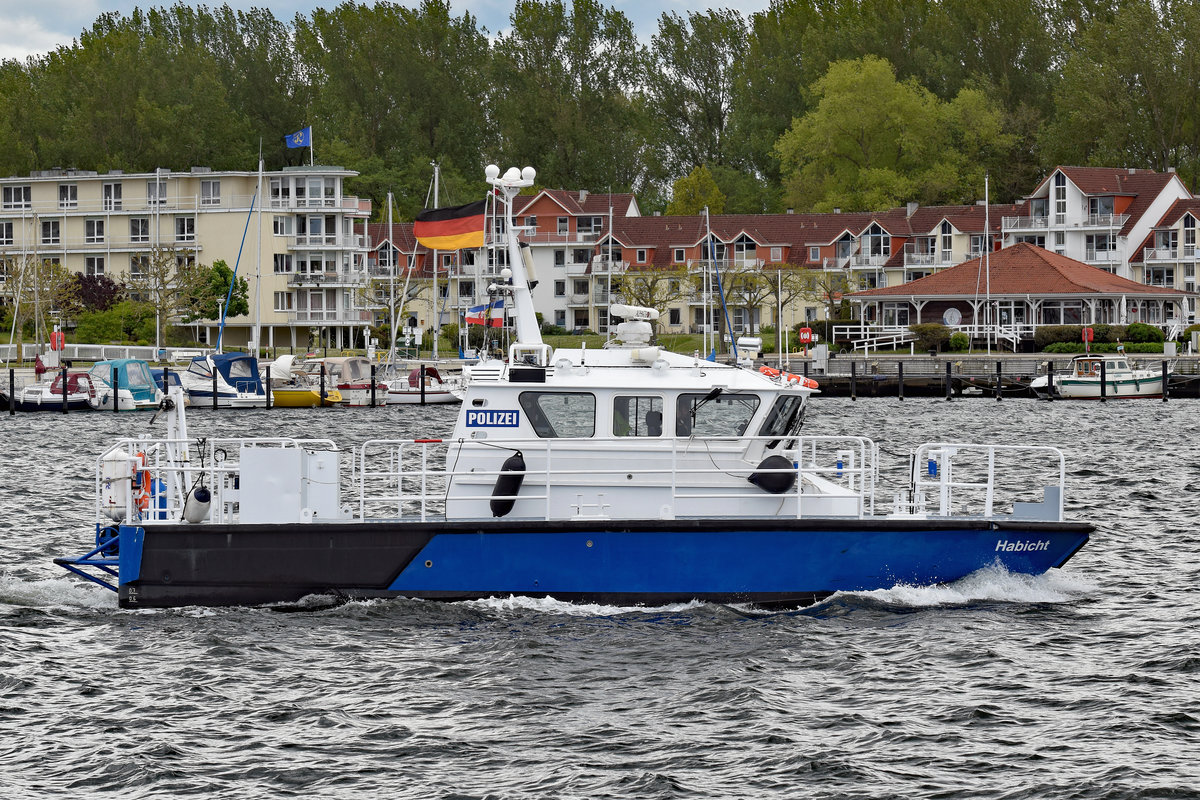 Polizeiboot HABICHT am 16.05.2020 in Lübeck-Travemünde