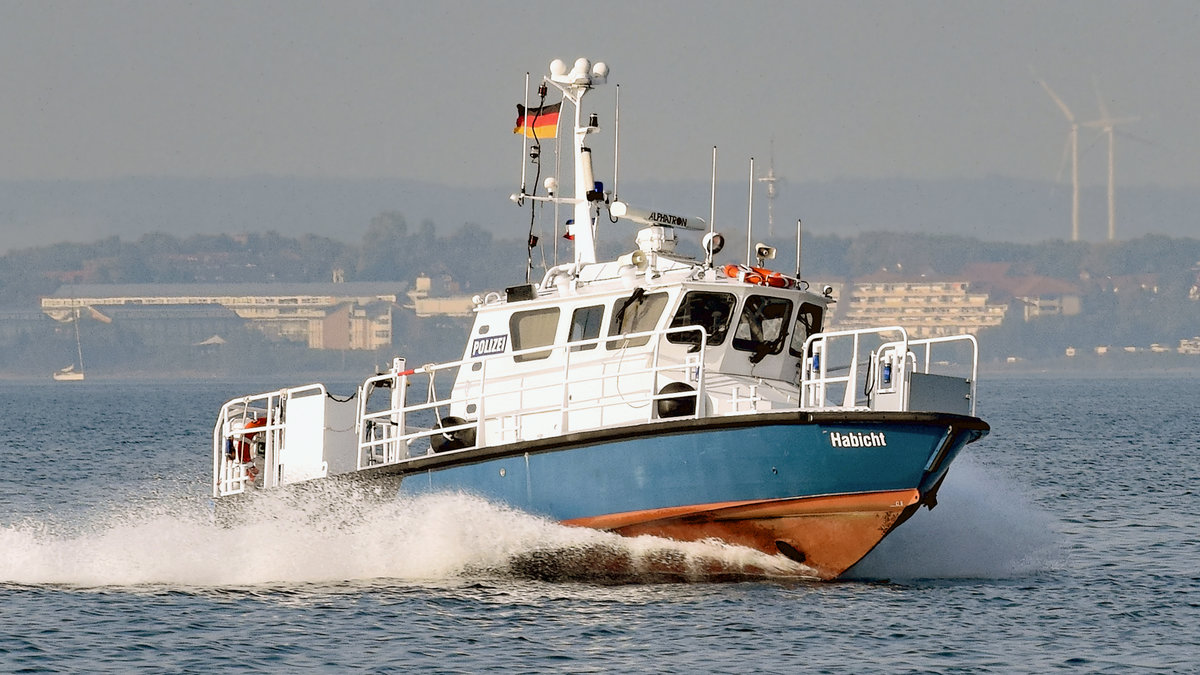 Polizeiboot HABICHT am 6.10.2018 in der Ostsee