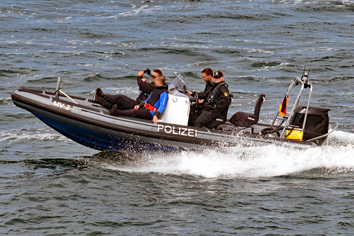 Polizeiboot MV 2 am 23.6.2019 in der Kieler Förde