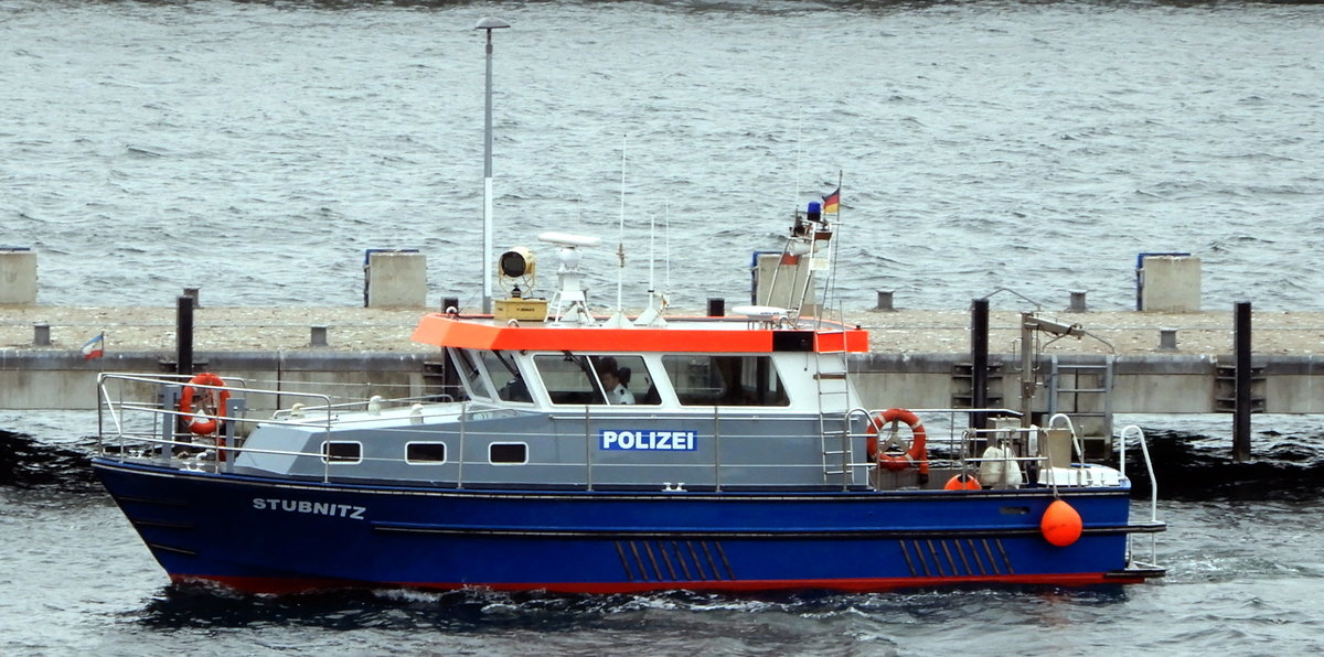 Polzeiboot STUBNITZ am 08.10.20 in Sassnitz.