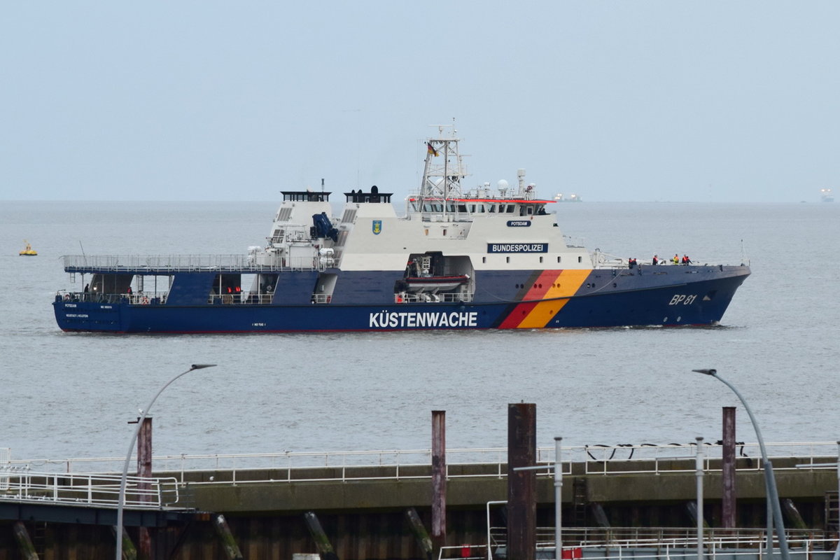 POTSDAM , Bundespolizei , IMO 9830018 , Baujahr 2019 , 86.02 x 13.42 m , 19.03.2020 , Cuxhaven