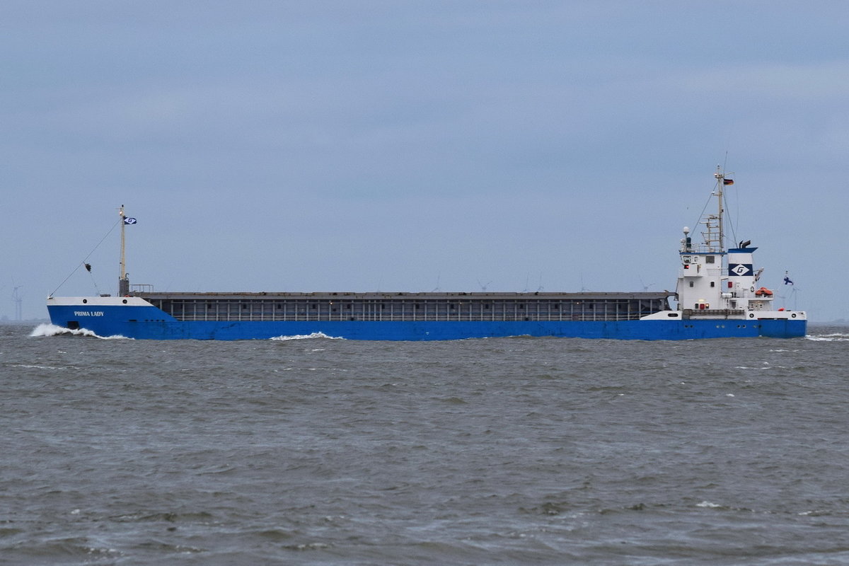 PRIMA LADY , General Cargo , IMO 9086605 , Baujahr 1995 , 87.96 × 12.5m , 25.12.2018 , Cuxhaven