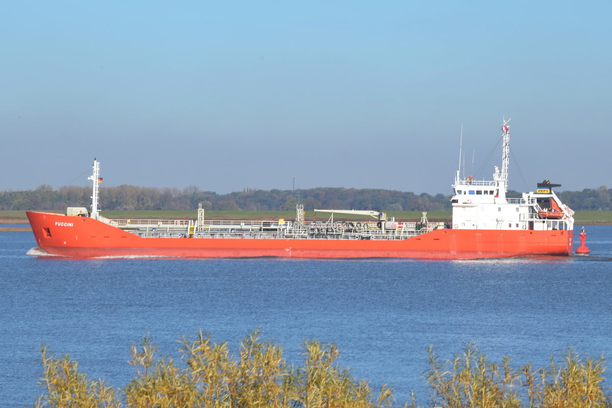 PUCCINI , Tanker , IMO 9156993 , Baujahr 1998 , 94.03 × 12.5m , 03.11.2018  Grünendeich