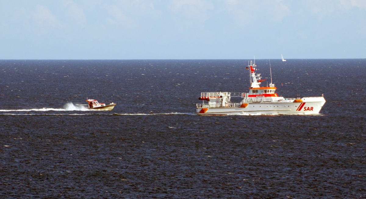 SAR Schiff  Harro Koebke  auf Übungsfahrt vor Sassnitz am 03.04.15