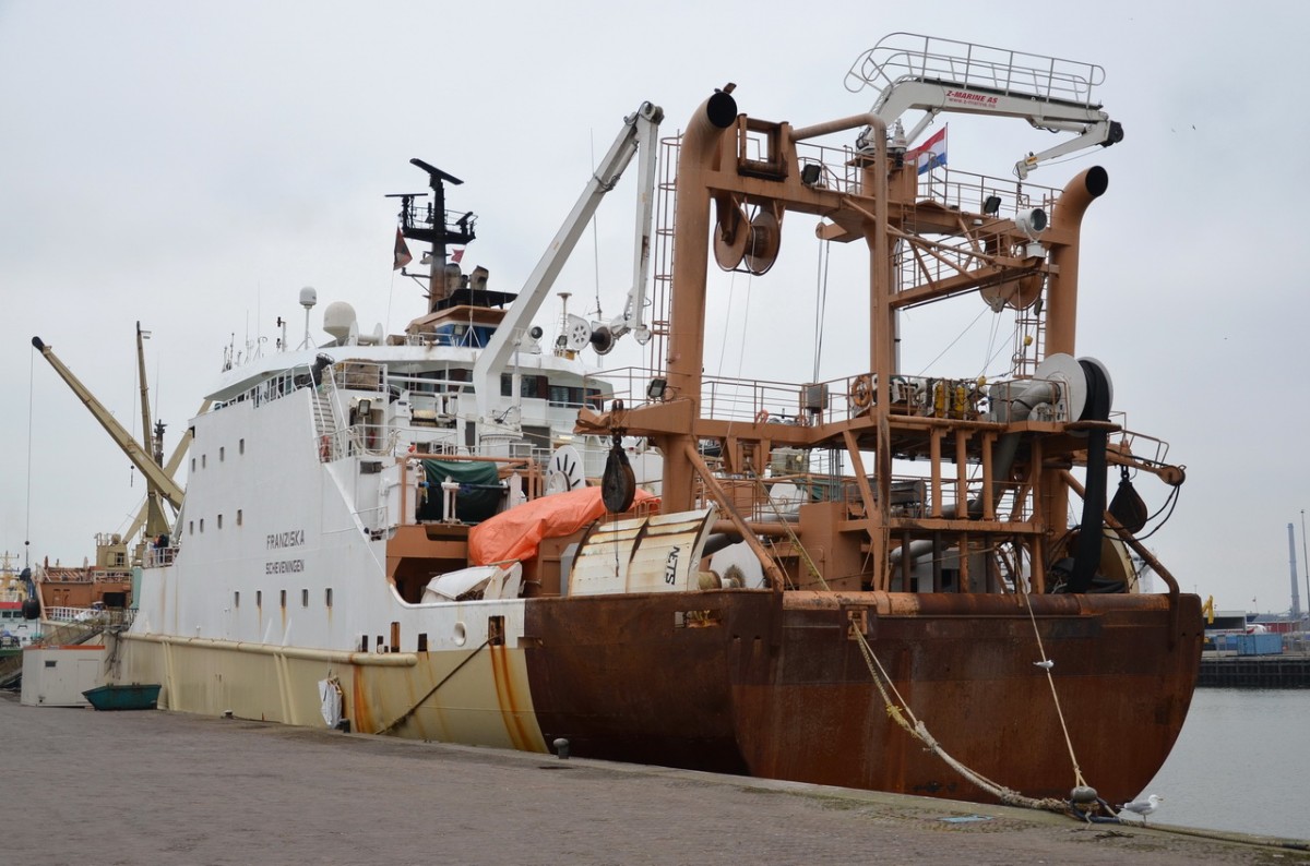 SCH 54 FRANZISKA  IMO 8802997   Trawler    IJmuiden / NL   14.03.2015 