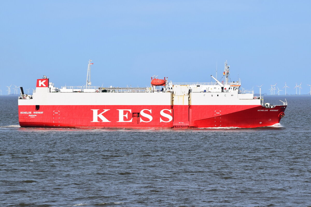 SCHELDE HIGHWAY , Fahrzeugtransporter , IMO 9065405 , Baujahr 1993 , 20.04.2022 , Cuxhaven 