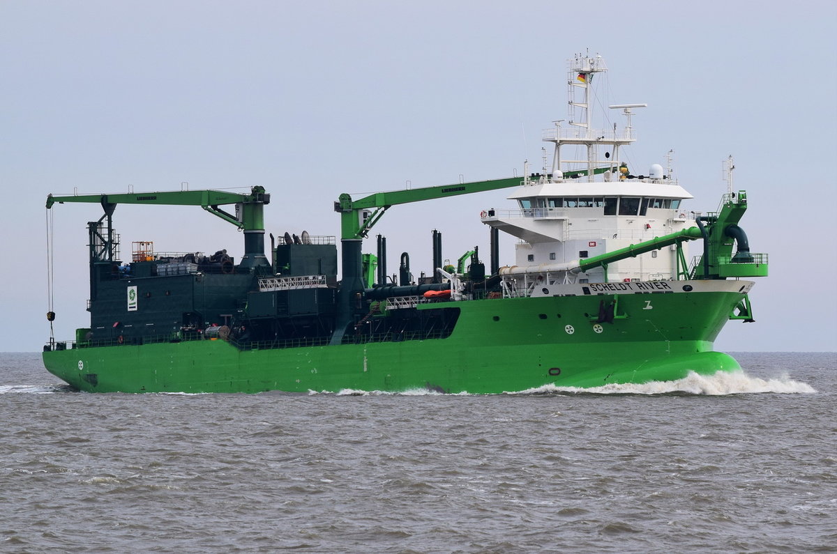 SCHELDT RIVER , Saugbagger , IMO 9778143 , Baujahr 2017 , 116 × 26m , 30.03.2018  Cuxhaven Alte Liebe