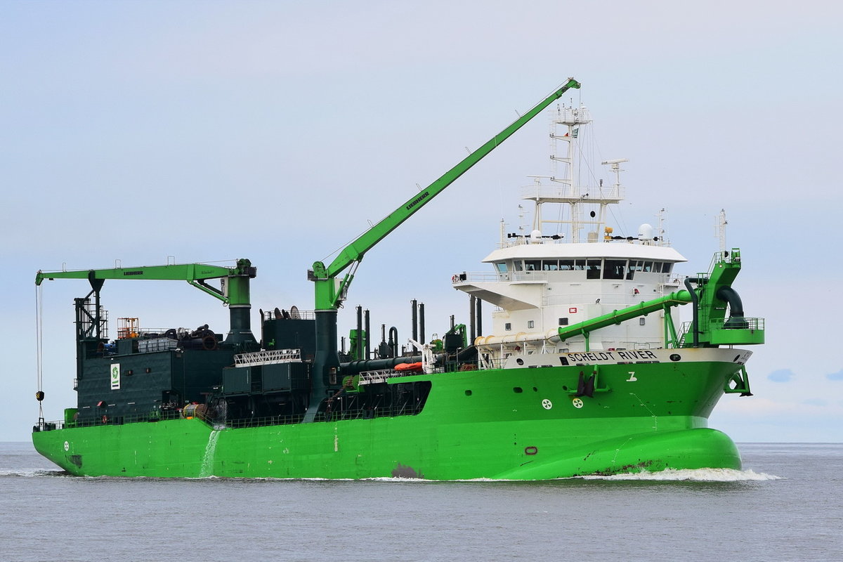 SCHELDT RIVER , Saugbagger , IMO 9778143 , Baujahr 2017 , 116 × 26m , 02.04.2018 Cuxhaven Alte Liebe