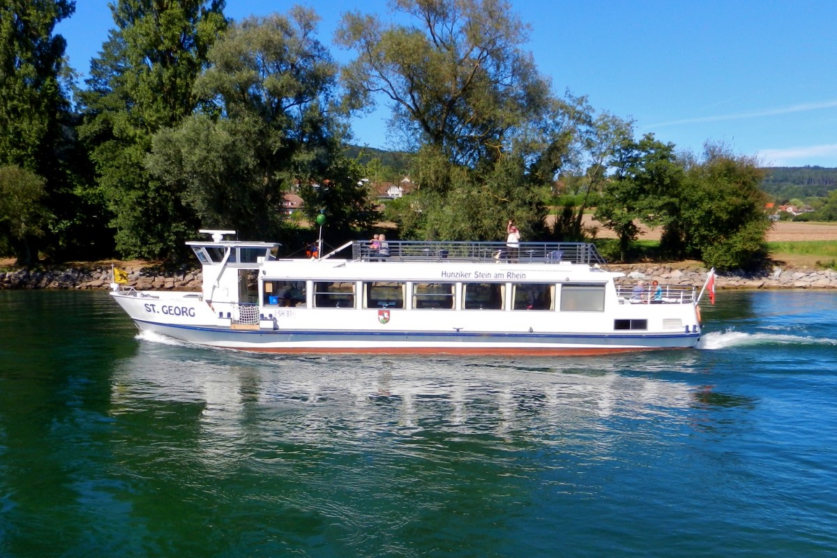 Schifffahrt Untersee und Rhein - MS ST. GEORG. Eigner: Hunziker Schiffsbetrieb AG, Stein am Rhein, Schweiz - 03.09.2013