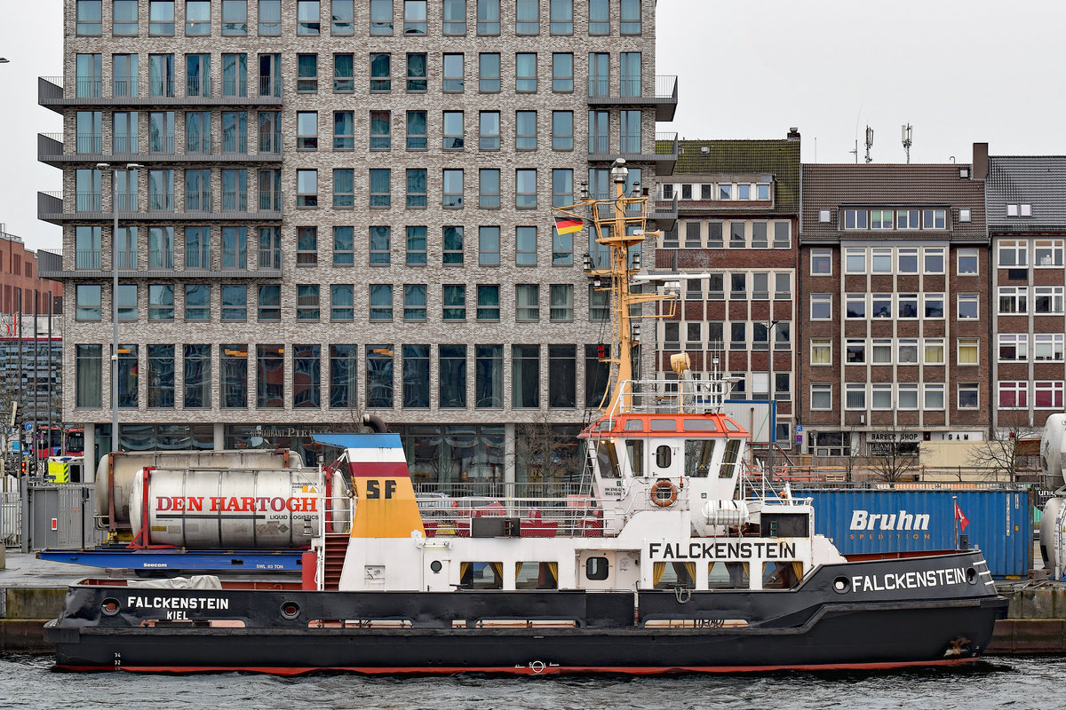 Schlepper FALCKENSTEIN am 9.2.2020 in Kiel