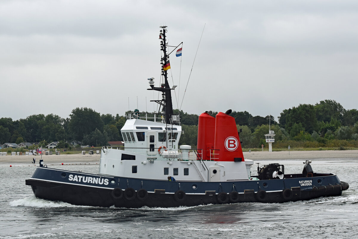 Schlepper SATURNUS (IMO 7719052) am 25.08.2021 in der Ostsee vor Lübeck-Travemünde