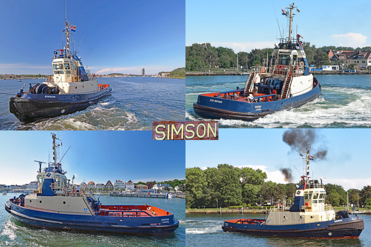 Schlepper SIMSON (IMO 9054365)am 04.06.2016 im Hafen von Lübeck-Travemünde 