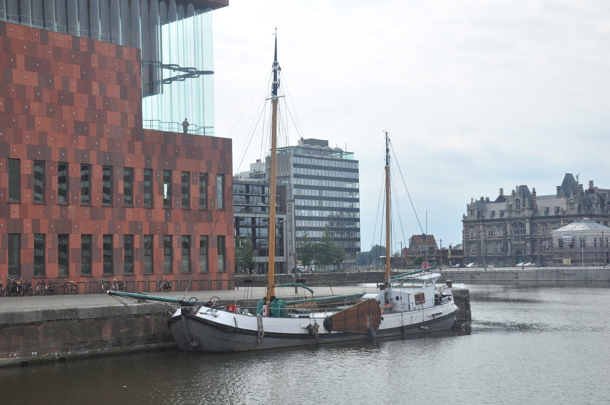 Schulungsschiff De Gerlache aufgenommen 15.07.2017 am MAS in Antwerpen