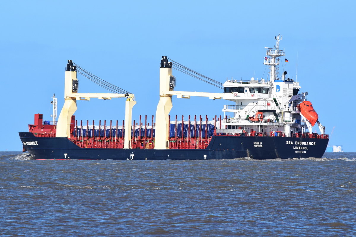 SEA ENDURANCE , General Cargo , IMO 9516179 , Baujahr 2012 , 109.83 x 18.6 m , Cuxhaven , 14.03.2020