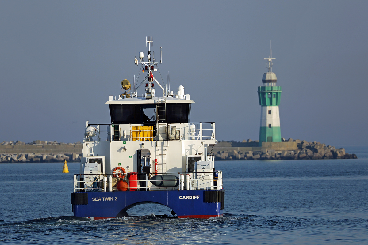 SEA TWIN 2 im Hafen von Sassnitz Mukran. - 17-10.2018
