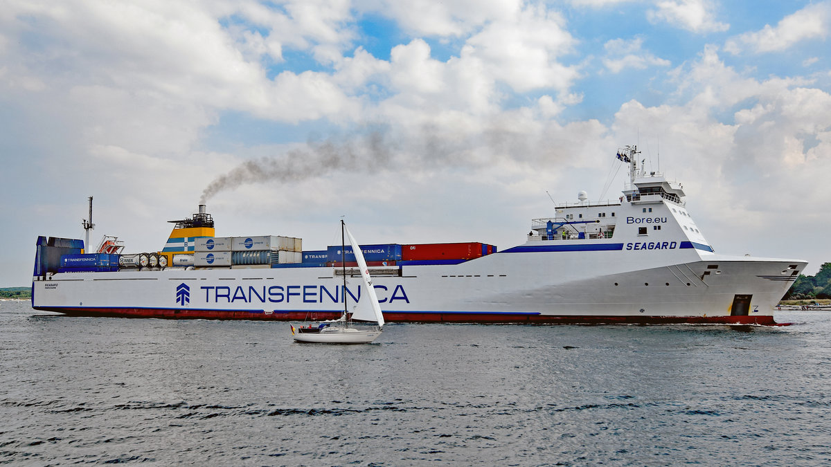 SEAGARD (IMO 9198977) am 22.07.2018 in Lübeck-Travemünde einlaufend