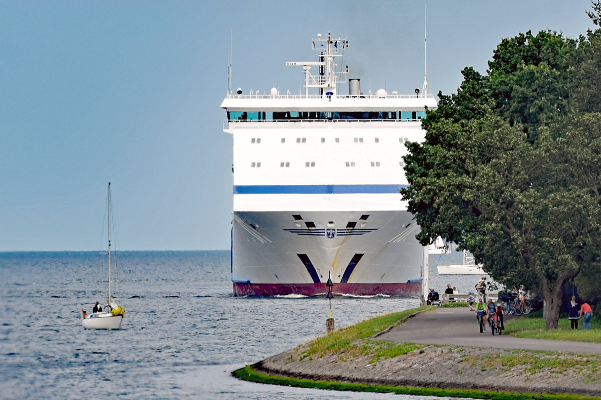 SEAGARD (IMO 9198977) am 4.8.2019 einlaufend Lübeck-Travemünde