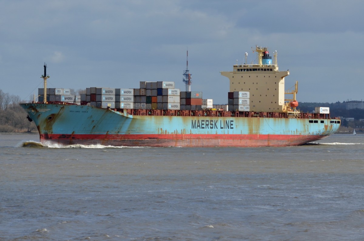 SEALAND EAGLE  Containerschiff  IMO  9143013   Baujahr  1997  ,  292 x 32m  ,  TEU 4292

