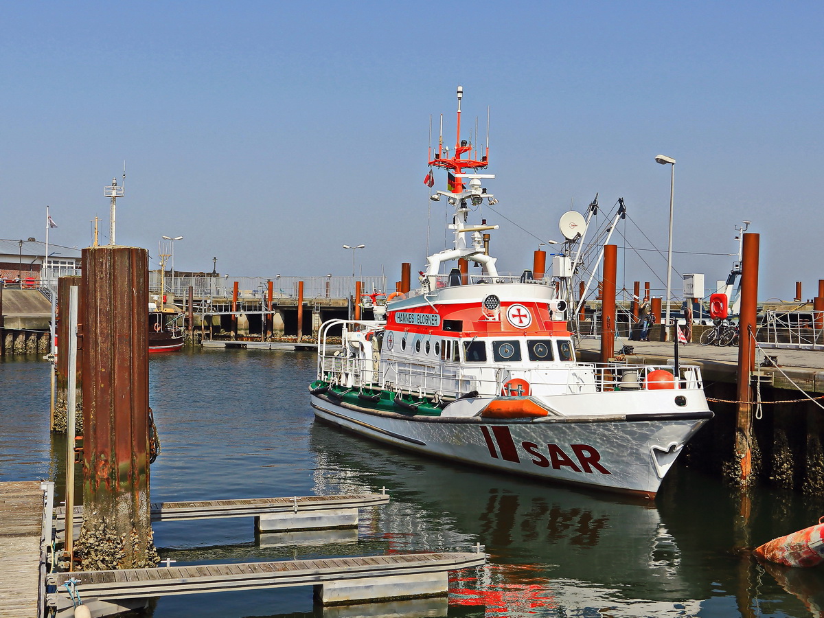 Seenot Rettungs Kreuzer  Hannes Glogner  am 20. April 2018 im Hafen List