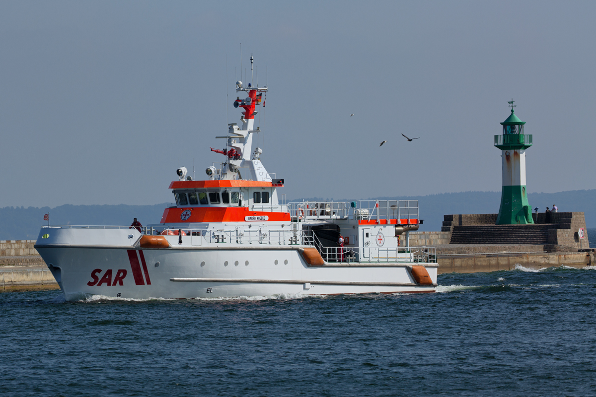 Seenotrettungskreuzer HARRO KOEBKE im Hafen von Sassnitz. - 04.06.2018


