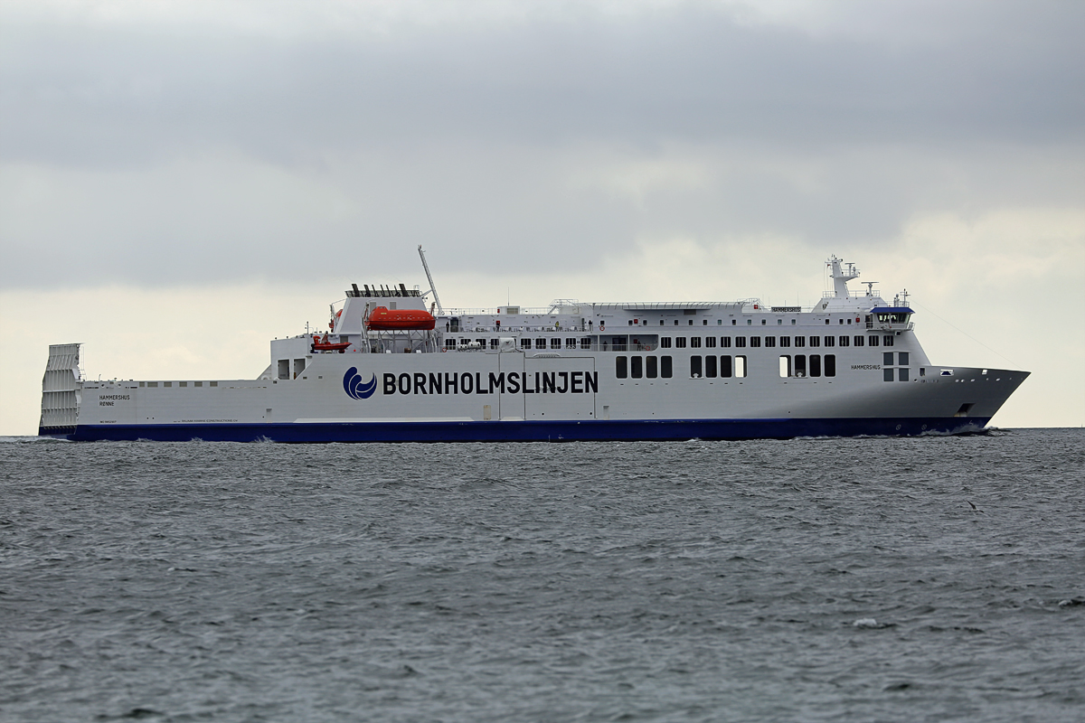Seit September ist die Fähre Hammershus (IMO 9812107) zwischen Bornholm und Sassnitz im Einsatz. - 28.09.2018