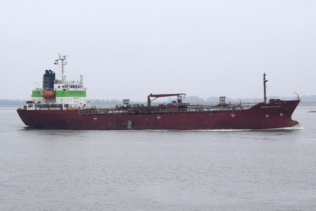 SICHEM AMETHYST , Tanker , IMO 9354571 , Baujahr 2006 , 115 x 18m , 13.03.2016 Grünendeich