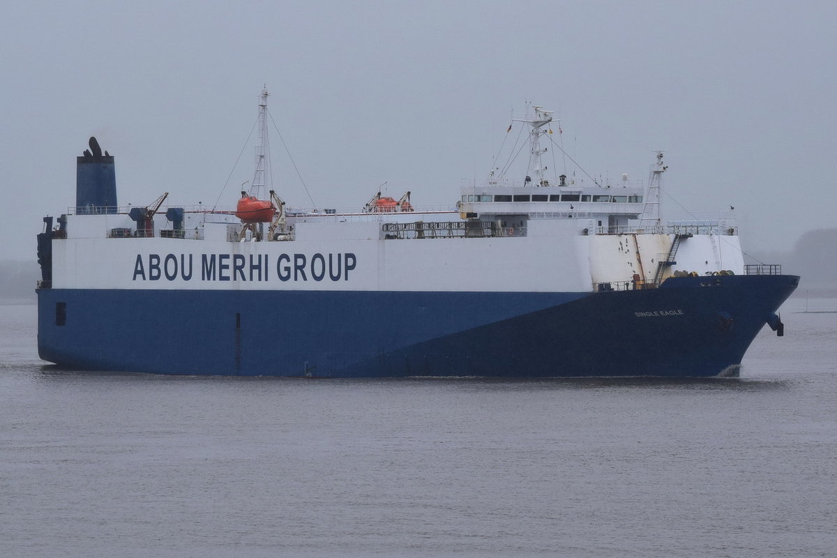 SINGLE EAGLE , Fahrzeugtransporter , IMO 708830 , Baujahr 1988 , 138 × 21m , Grünendeich , 02.11.2019