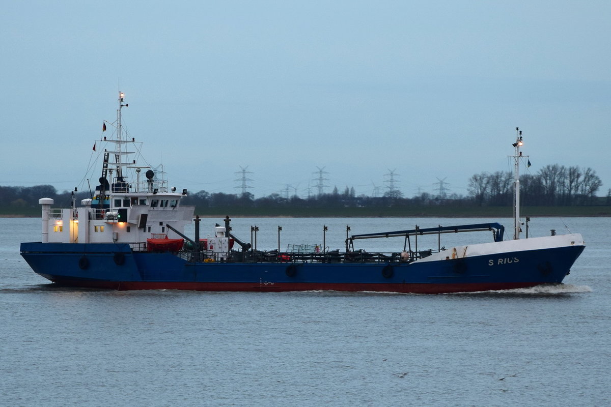 SIRIUS , Tanker , IMO 8124503 , Baujahr 1982 , 58.22 × 10m , Grünendeich , 10.03.2019