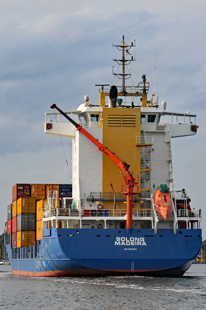 SOLONG (IMO 9322554) am 16.08.2019 auf der Trave bei Lübeck-Travemünde