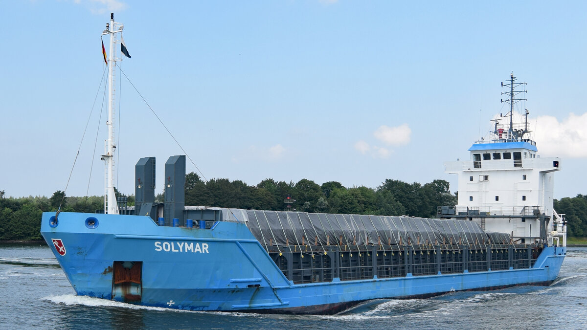 SOLYMAR (IMO 9167344) am 24.07.2021 im NOK (Nord-Ostsee-Kanal)