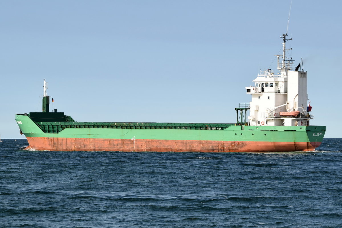 SP VIKING , General Cargo , IMO 9163635 , Baujahr 1999 , 89.75 × 13.6m 27.08.2016 Rostock-Warnemünde