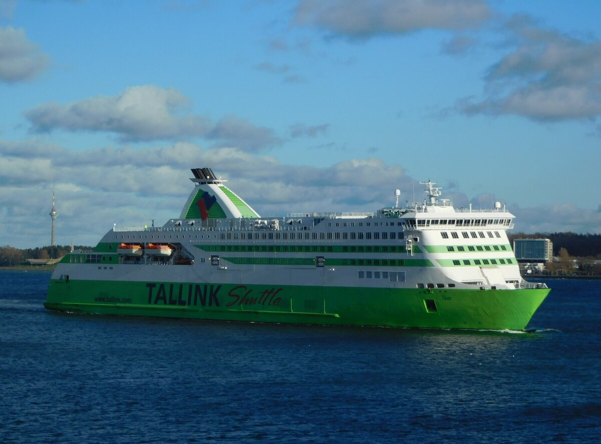 STAR; Tallink, einlaufend Tallinn am 17.10.21