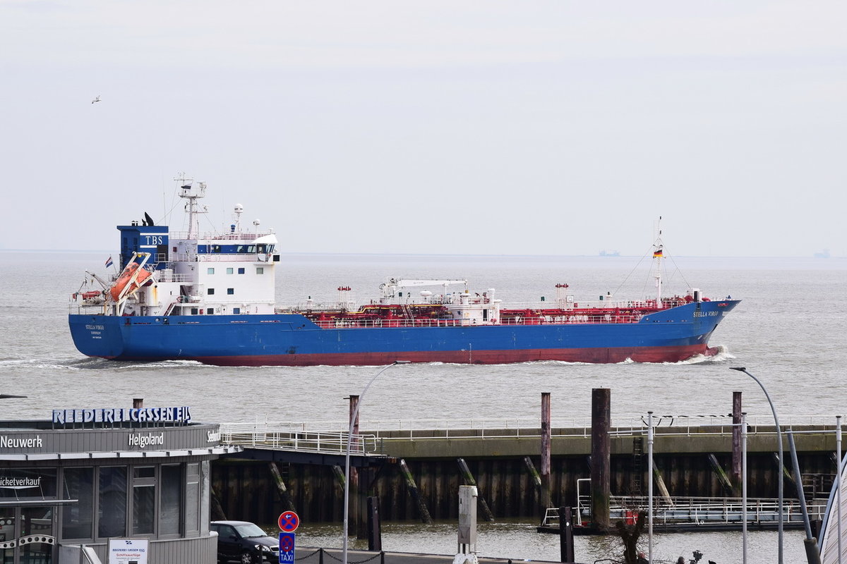 STELLA VIRGO , Tanker , IMO 9265249 , Baujahr 2003 , 104.55 x 15.2 m , Cuxhaven , 17.03.2020