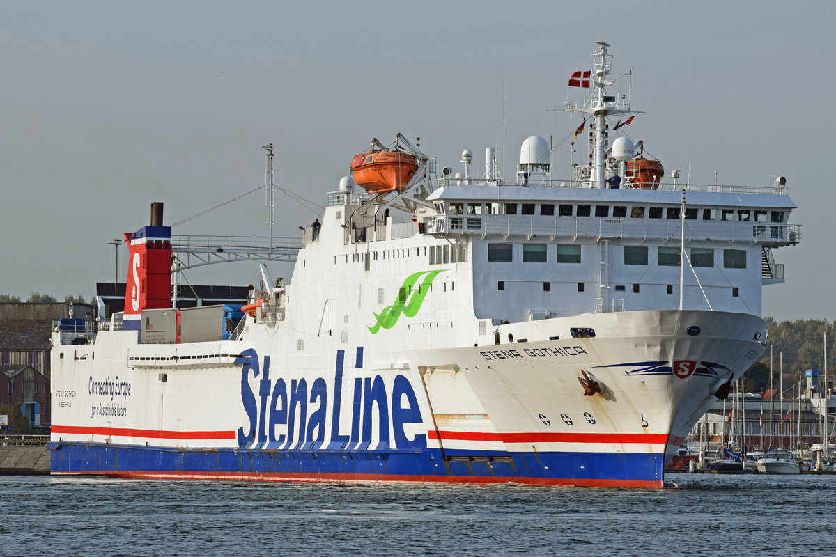 STENA GOTHICA hat am 6.10.2018 vom Skandinavienkai Lübeck-Travemünde abgelegt