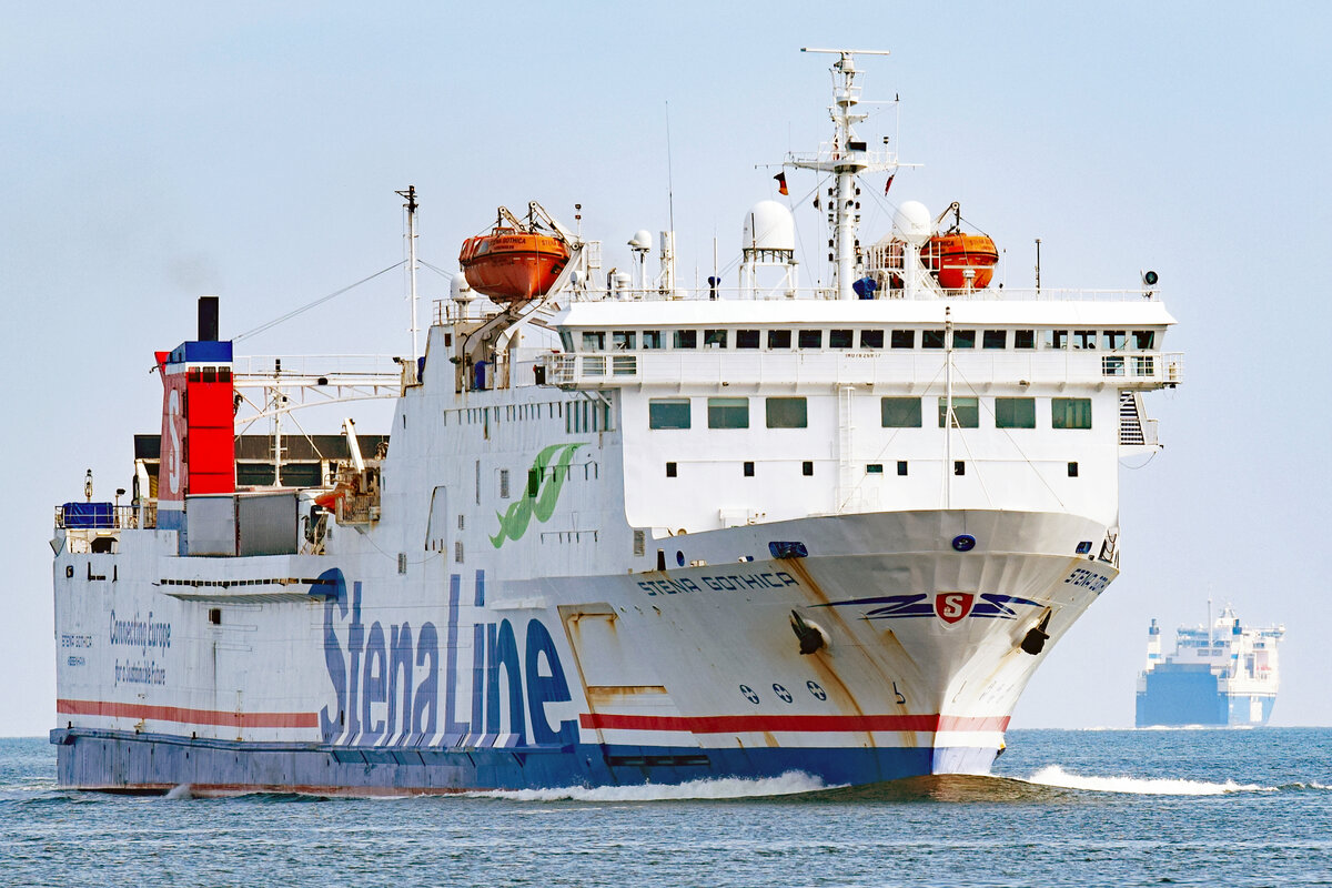 STENA GOTHICA (IMO 7826867) am 15.5.2021 in der Ostsee vor Lübeck-Travemünde