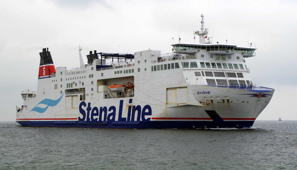 Stena Line Fähre Skane eingehend Rostock am 21.10.16