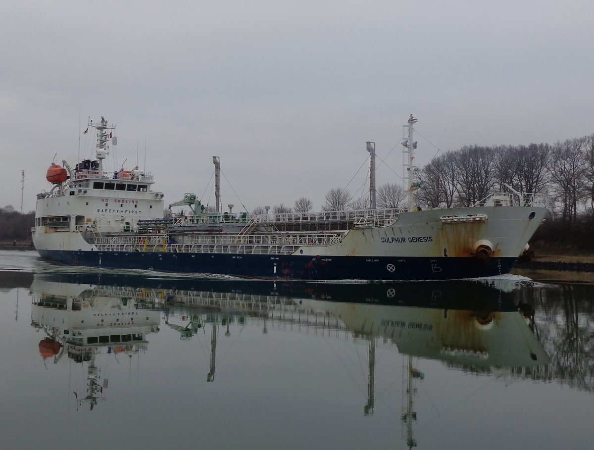 SULPHUR GENESIS -IMO 9511789 -Bj.=2008 - 4451 To. am 19-12-2016 in Kl.Königsförde