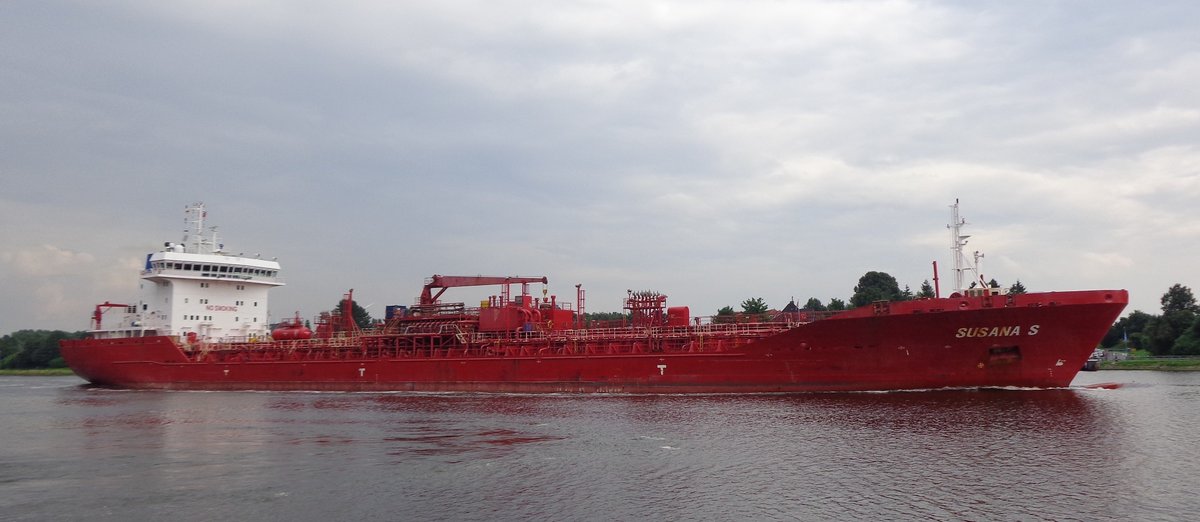 SUSANA S -IMO 9406714 -Bj.= 2009 -19540 To. am 29.07.2016 in Sehestedt am NOK.