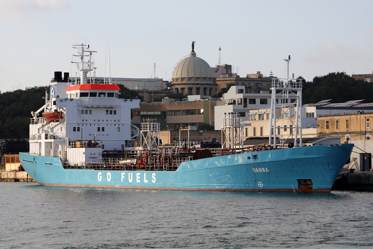Tanker Vanna, Valletta, Malta, 28.12.2015