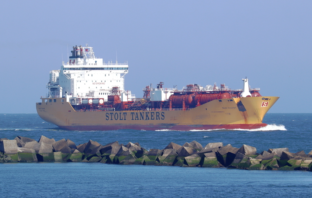 Tankschiff STOLT CONCEPT IMO 9178197 Maasvlakte/Rotterdam 15.7.2026