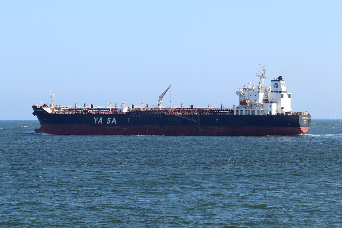 Tankschiff YASA SEAGULL IMO 9619543 Maasvlakte/Rotterdam 15.7.2026