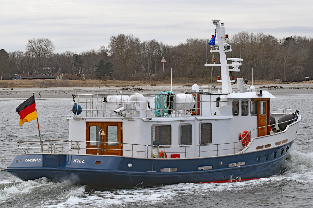 TARMO II ist das neueste Schiff in der DSBG-(Deutsche See-Bestattungs-Genossenschaft e.G.)-Flotte und wurde 2021 in Dienst gestellt. Heimathafen der TARMO II ist Travemünde.
Das Schiff bietet mit einer Länge von 20 Metern Platz für 36 Personen und wurde speziell auf die Anforderungen für eine Bestattung auf See angepasst.

Aufnahme vom 20.03.2021 vor Lübeck-Travemünde