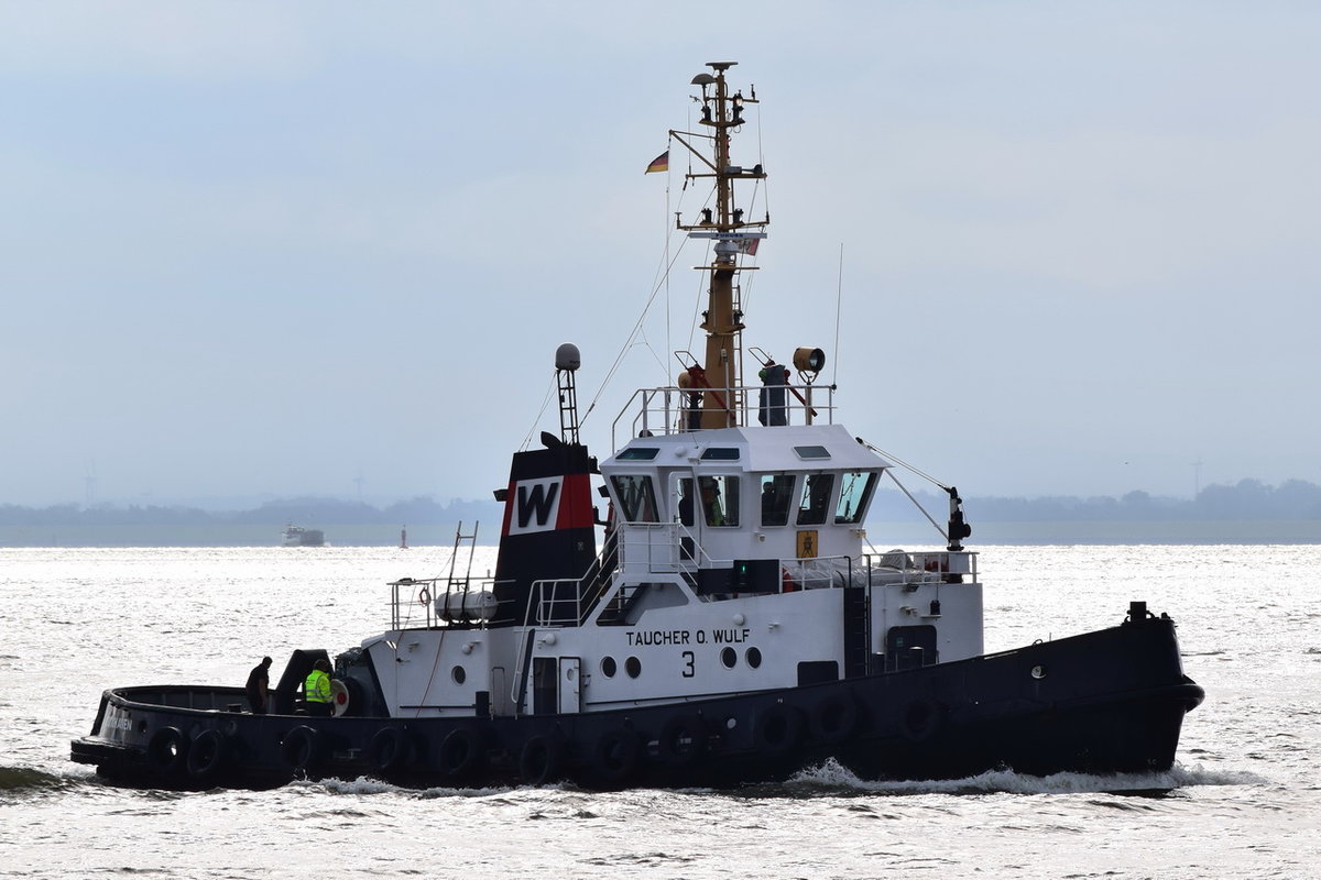 TAUCHER O.WULF 3  , Schlepper , IMO 5419244 , Baujahr 1963 , 28.57 × 8m , Cuxhaven ,12.09.2017