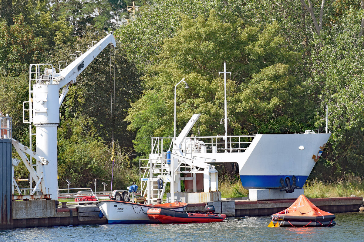 Teil der Aubildungsanlage bei der Schleswig-Holsteinischen Seemannsschule in Lübeck-Travemünde bzw. auf dem Priwall. Aufnahme vom 24.08.2021