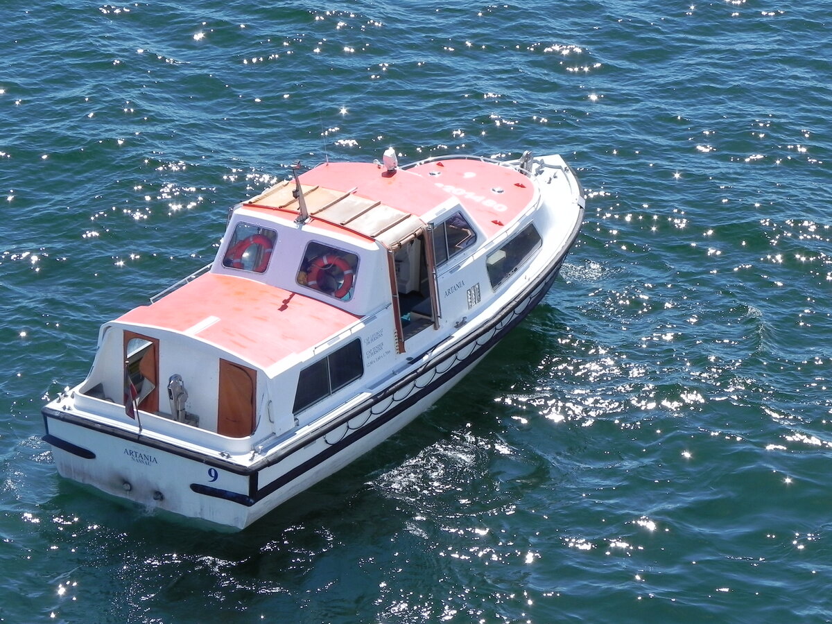 Tendern vor Borgholm, auf der schwedischen Insel Öland, am 02.07.2017.