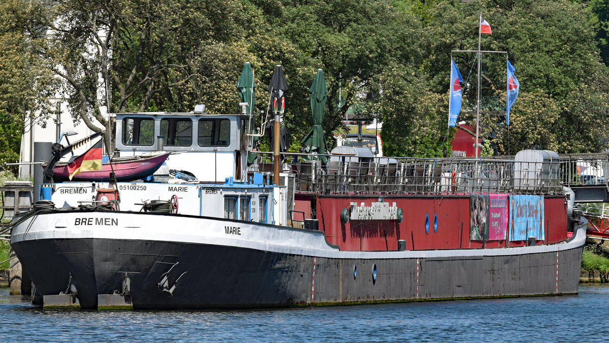 Theaterschiff MARIE am 20.5.2018 in Lübeck