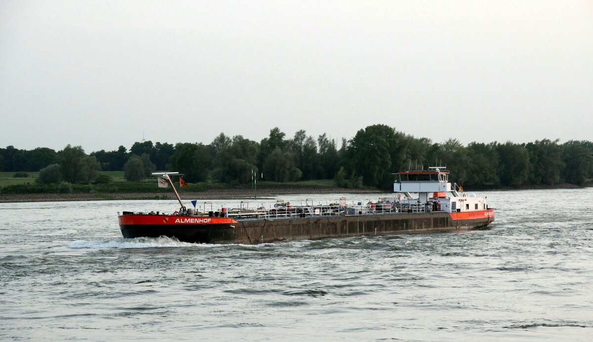 TMS  ALMENHOF  (04503360 , 95 x 10,50m) am 12.06.2025 auf  RHEIN-Bergfahrt bei Rees.