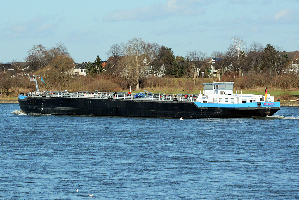 TMS  Bernd Deymann  auf dem Rhein querab Bonn - 12.02.2014
