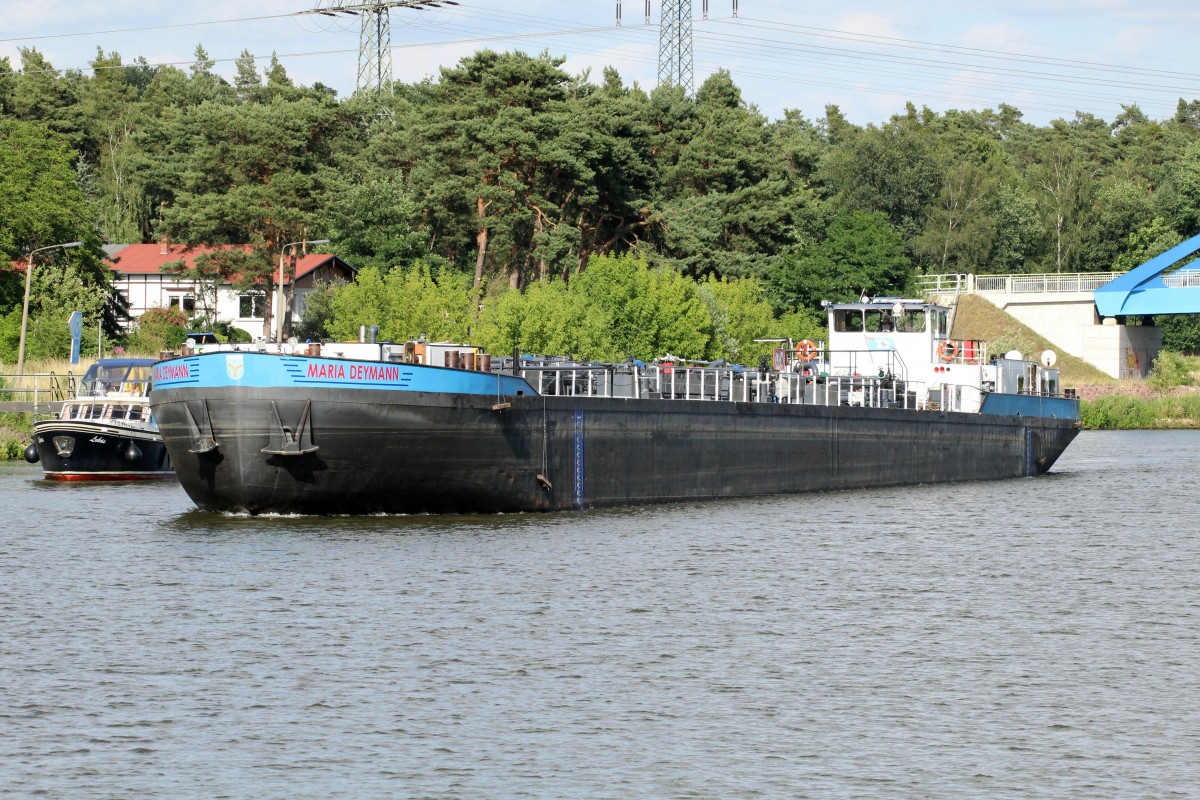 TMS Maria Deymann (04501700 , 80 x 9) am 23.06.2014 im Elbe-Havel-Kanal zu Tal kurz vor der Schleuse Wusterwitz