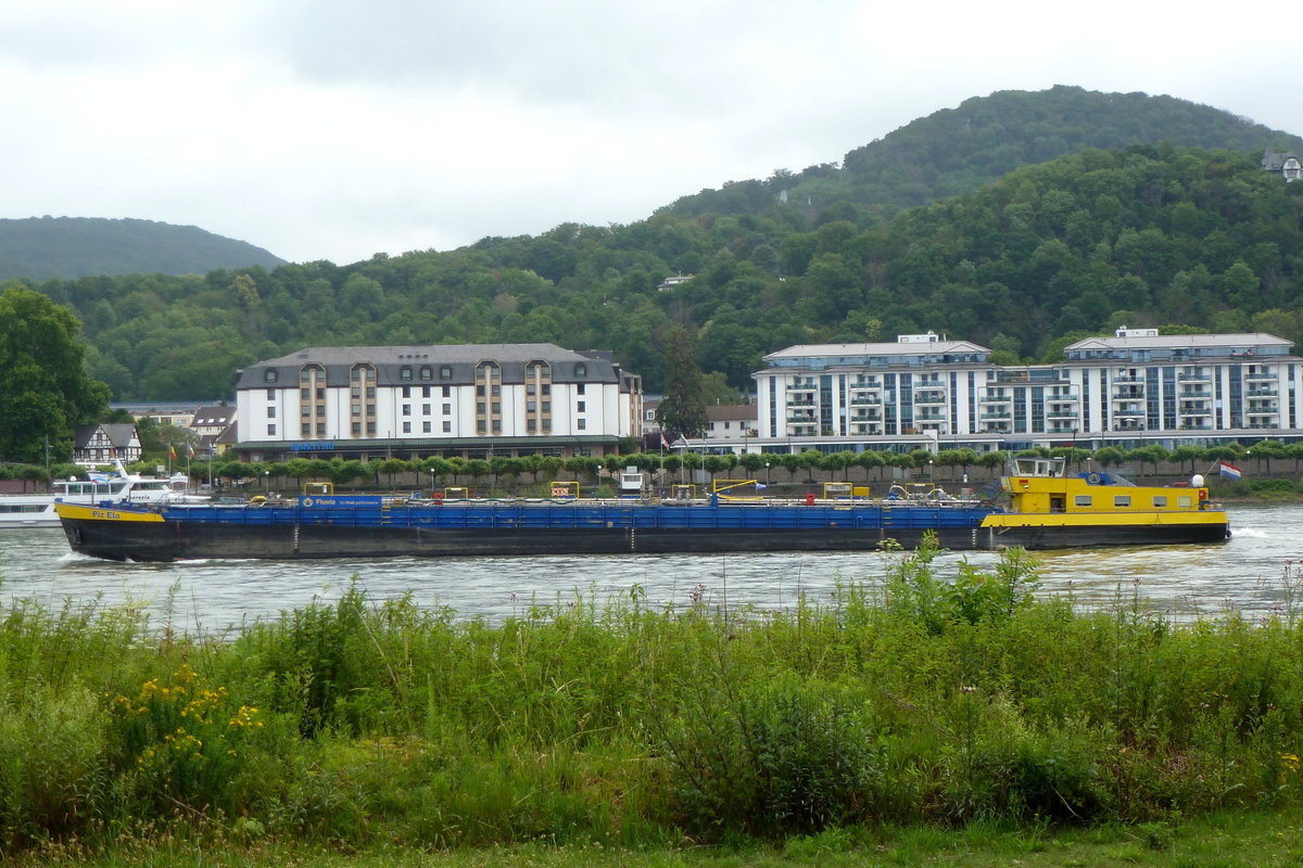 TMS PIZ ELA am 22.06.2020 auf dem Rhein bei Königswinter.